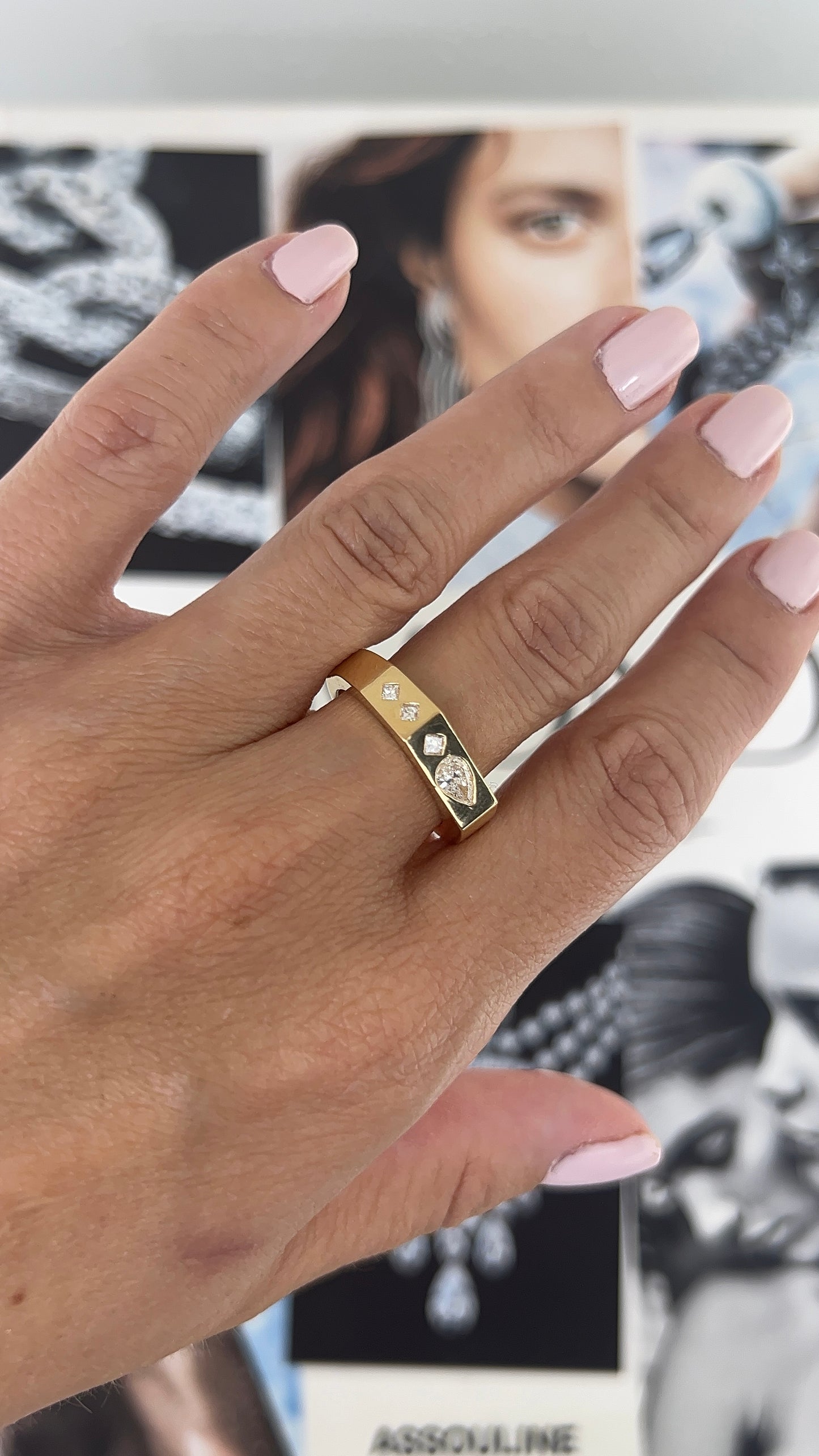 The Gemma Ring - Pear Princess Cut