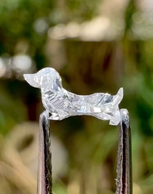 Dachshund Cut Diamond