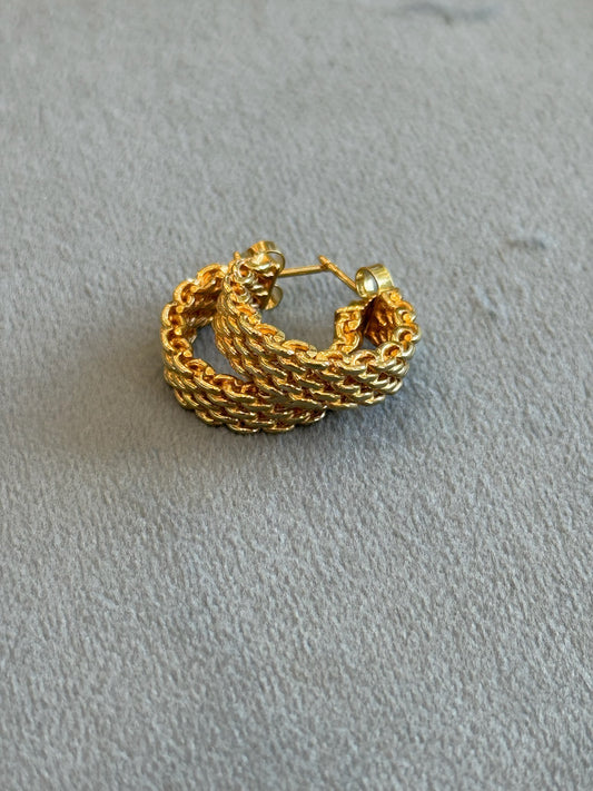 Estate Tiffany & Co. Chain Style Hoops