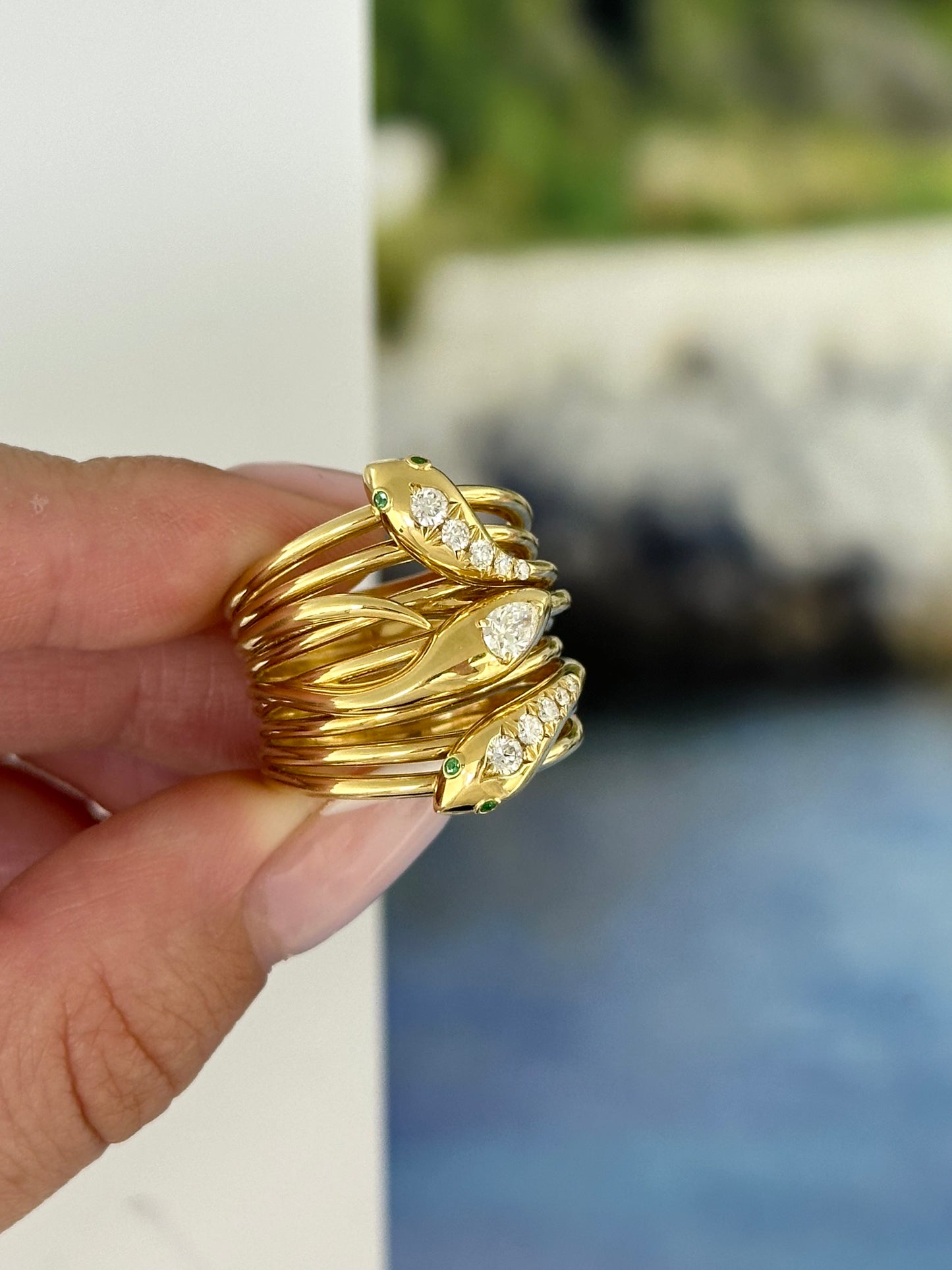 Vintage Sidney Garber Serpentine Ring