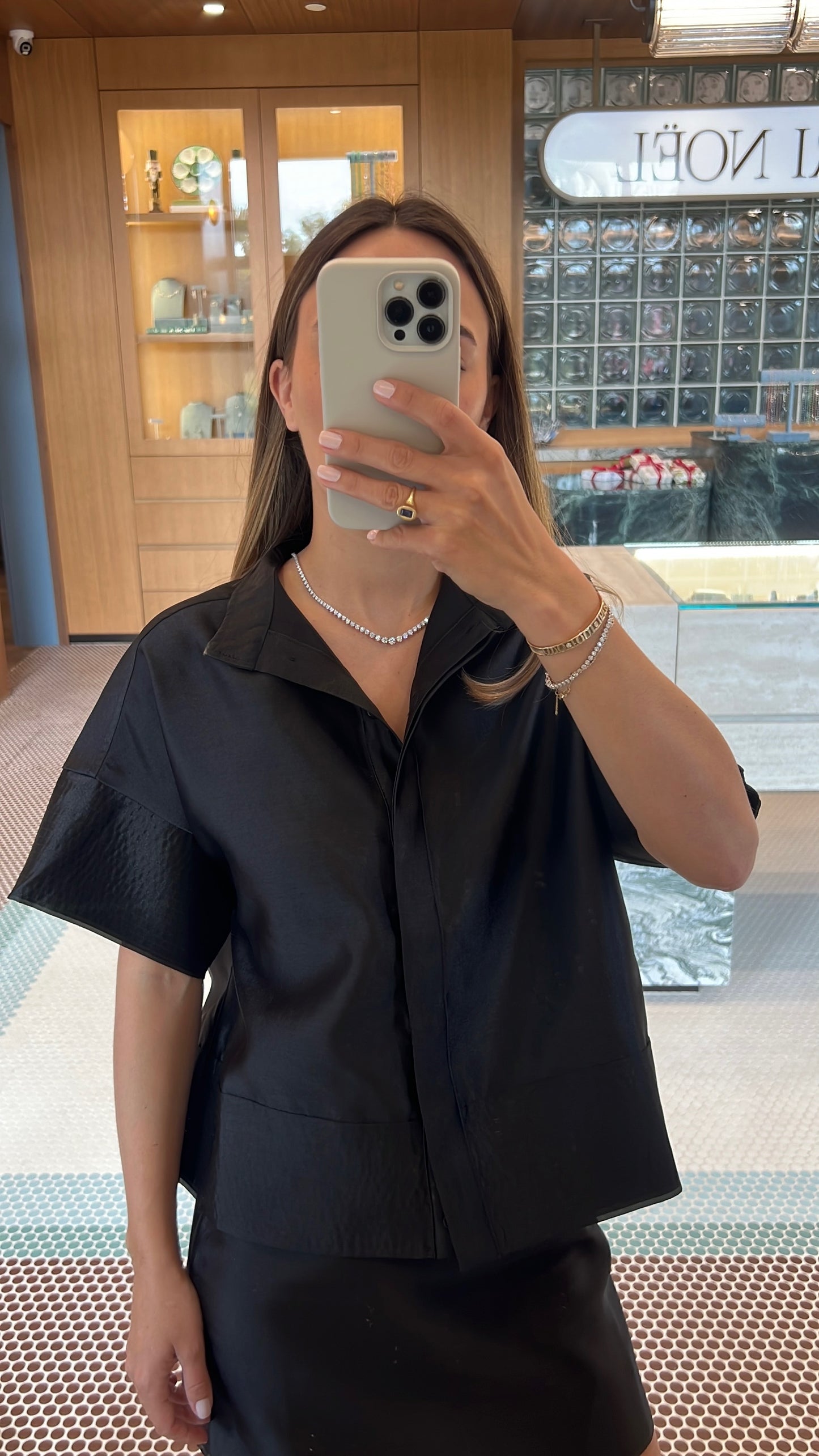 Martini Graduated Diamond Tennis Necklace