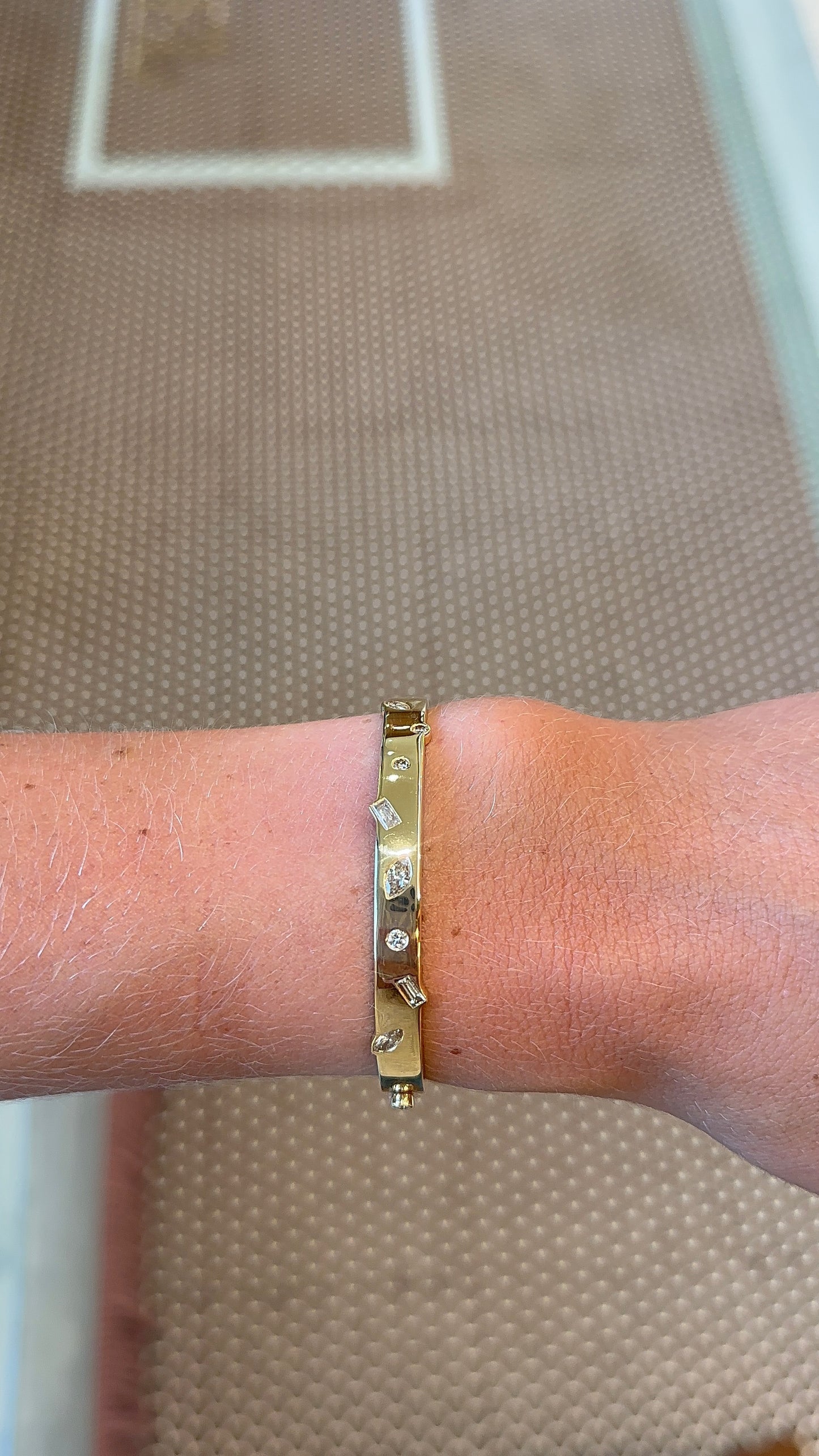 Fancy Diamond Shape Bangle – Henri Noël