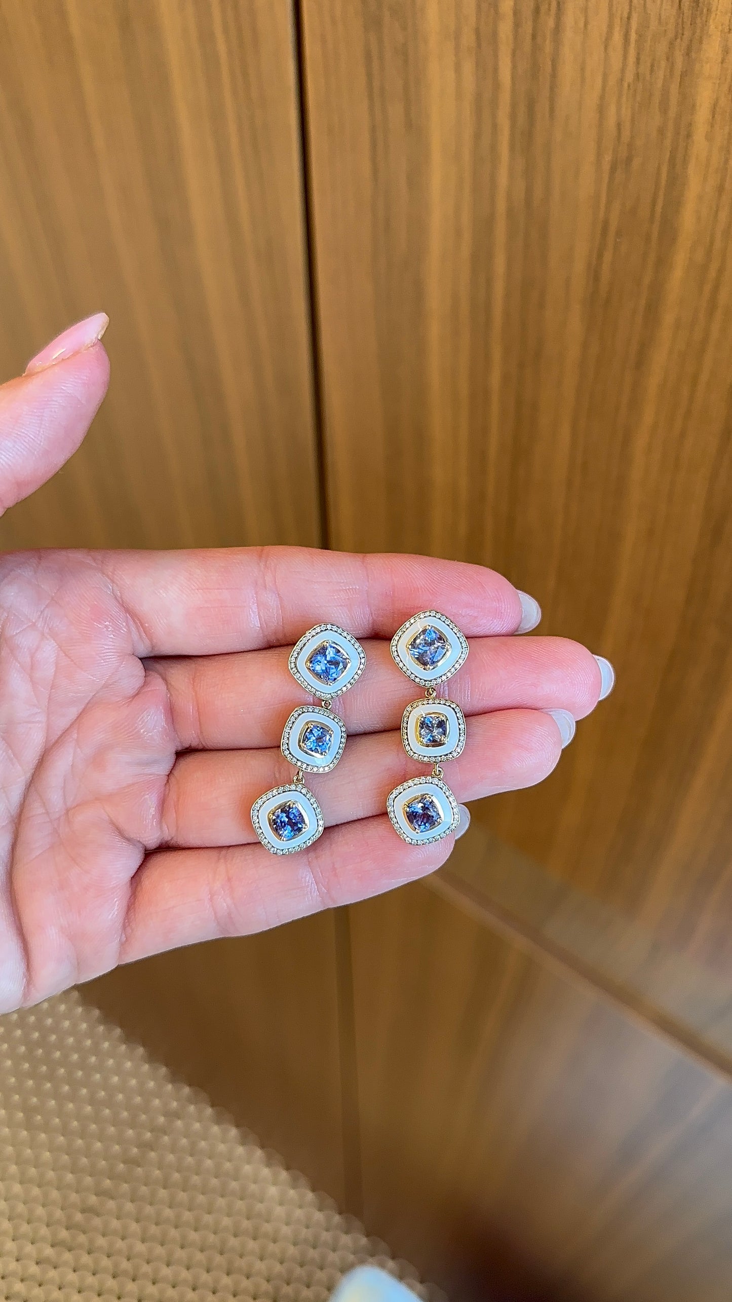 Selim Mouzannar - Mina Tanzanite Drop Earrings – Henri Noël