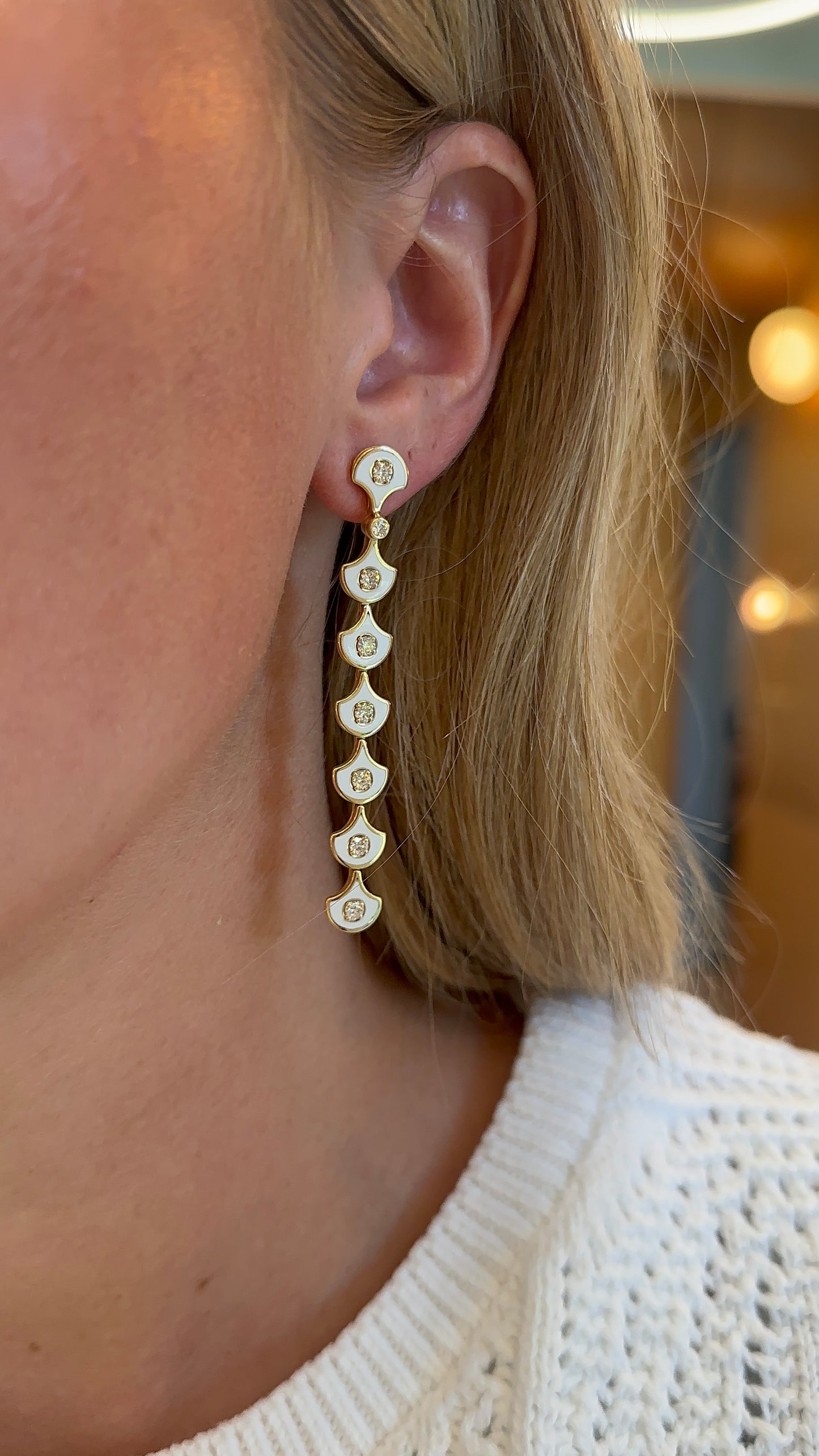 Selim Mouzannar - Fish for Love Scale Drop Earrings – Henri Noël
