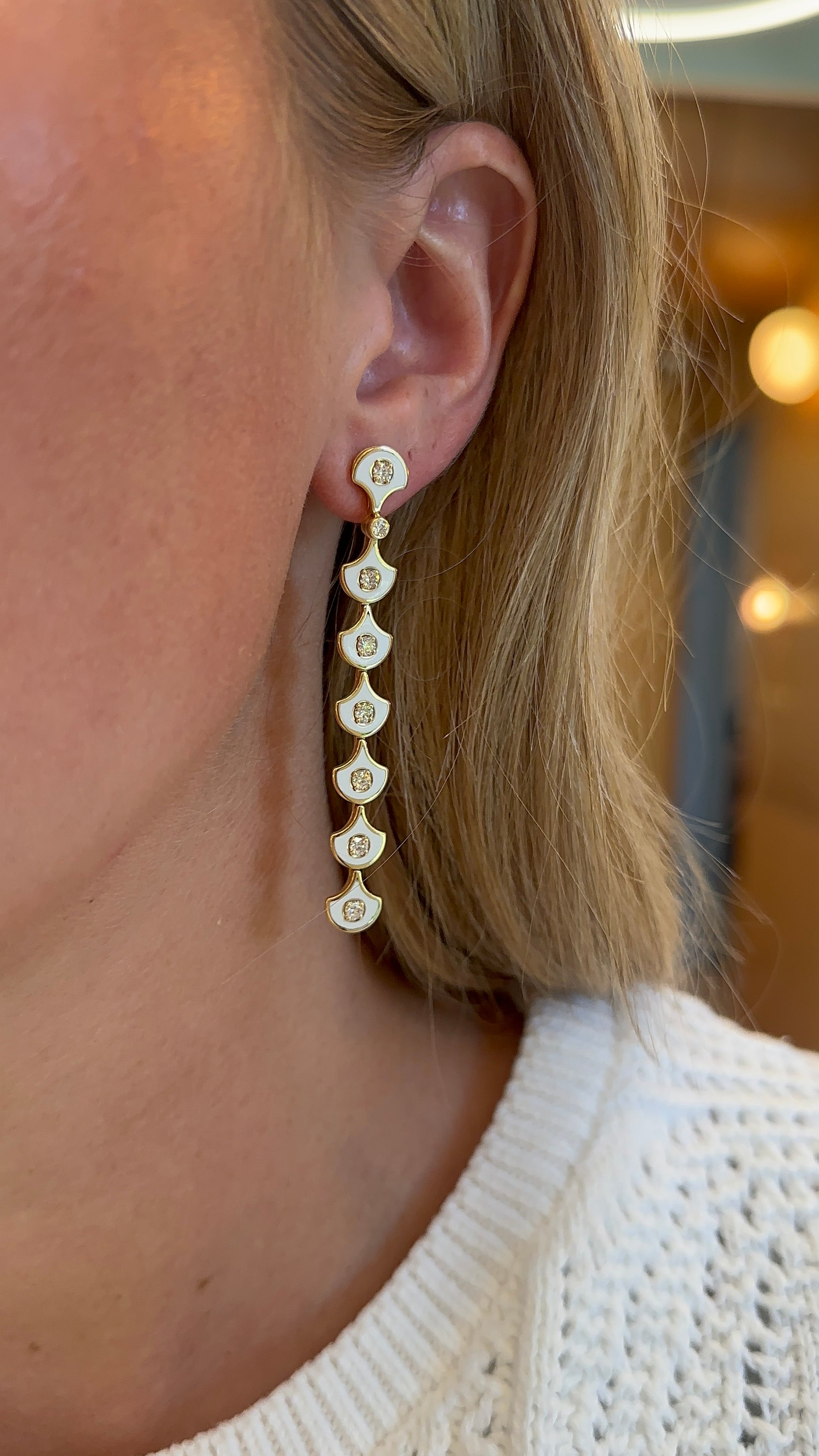 Selim Mouzannar - Fish for Love Scale Drop Earrings – Henri Noël