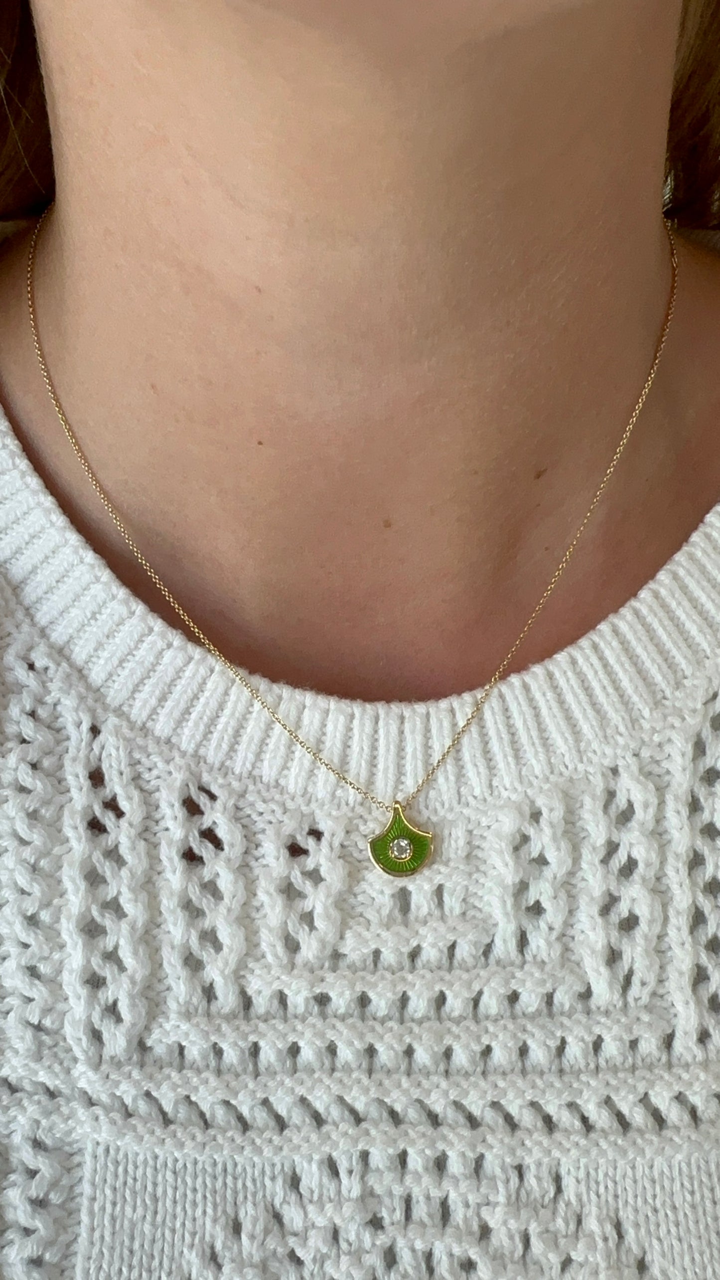 Selim Mouzannar - Fish for Love Kiwi Necklace – Henri Noël