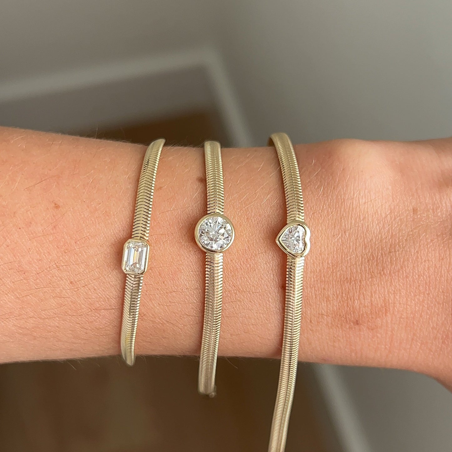 herringbone diamond braceleta