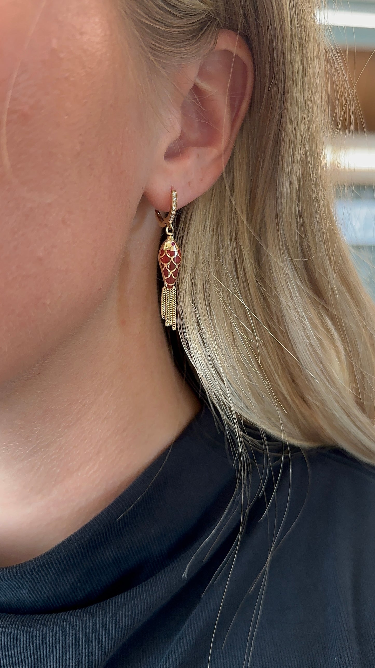Selim Mouzannar - Fish for Love Earrings