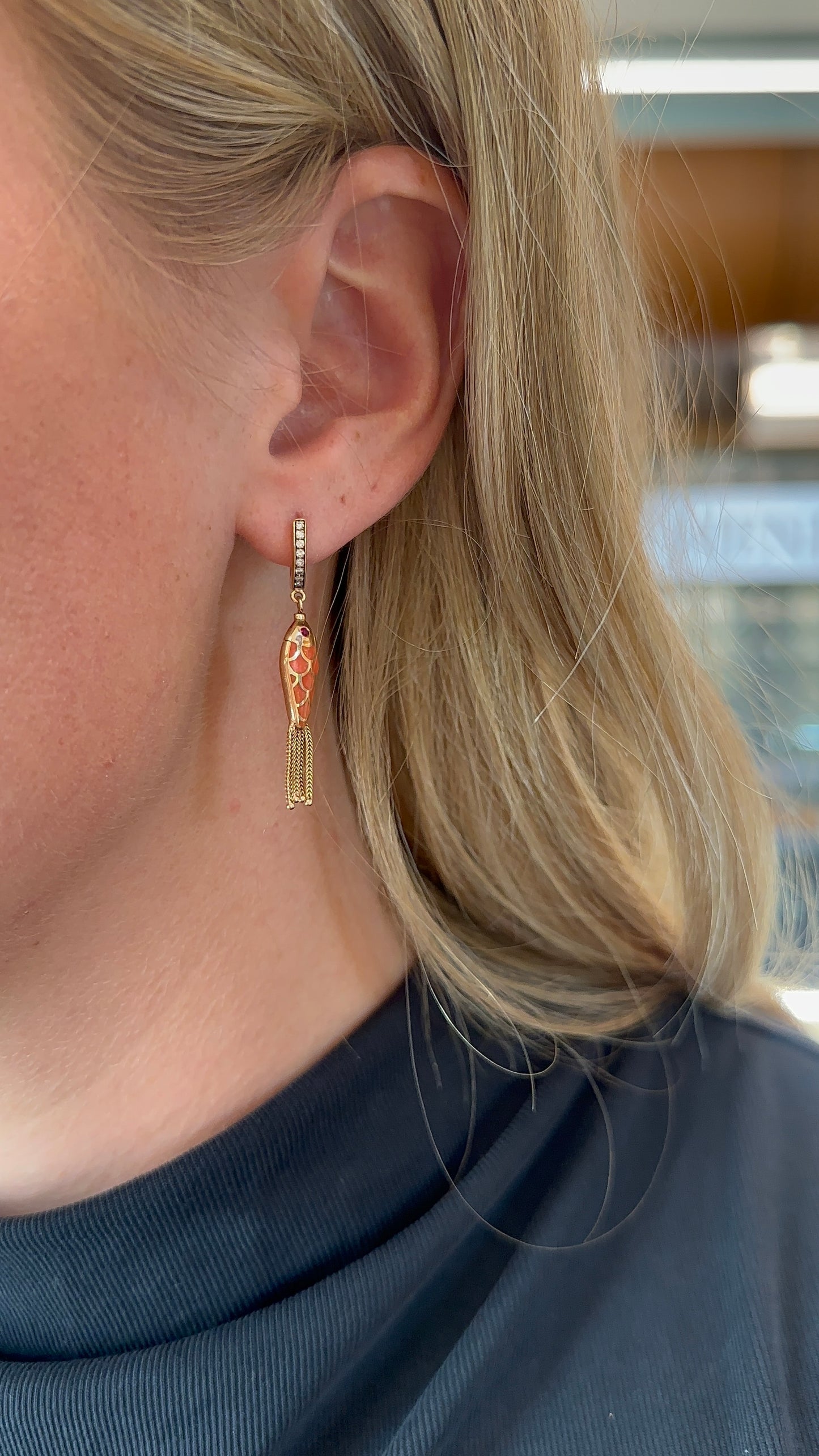 Selim Mouzannar - Fish for Love Earrings