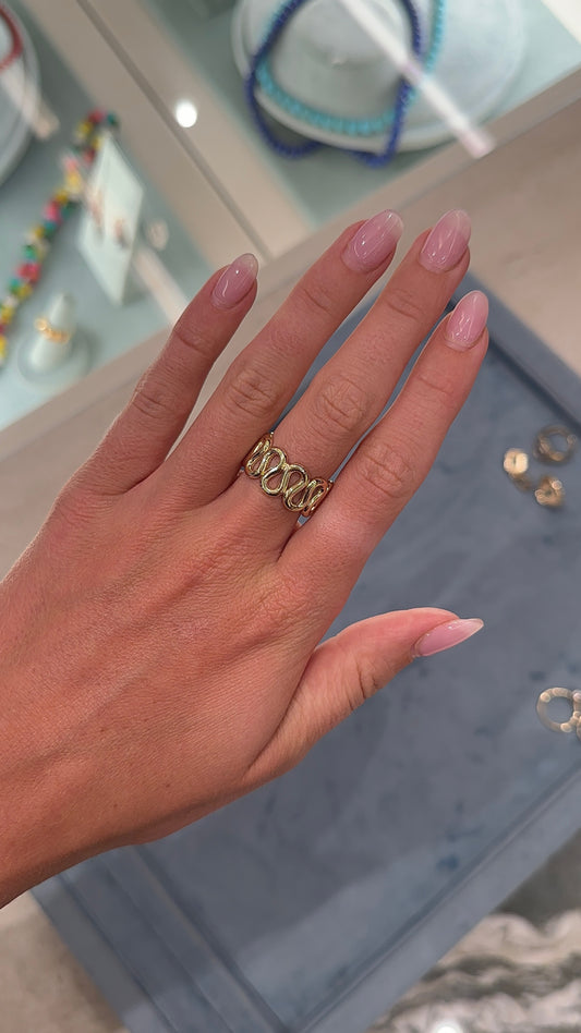 Gold Wave Ring – Henri Noël