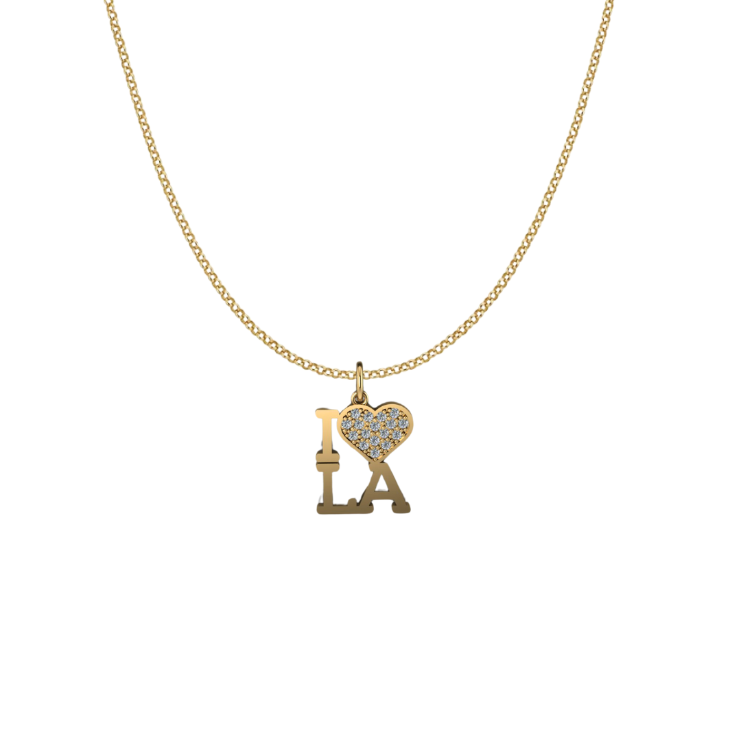 I Heart LA Pendant Necklace – Henri Noël