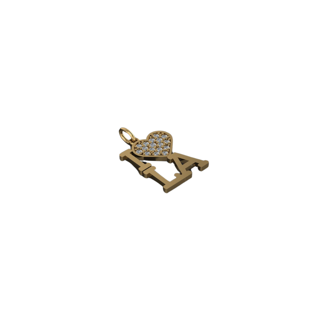 I Heart LA Pendant Necklace – Henri Noël