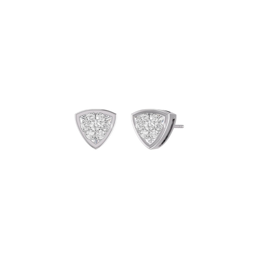 Illusion Trillion Cut Diamond Studs – Henri Noël