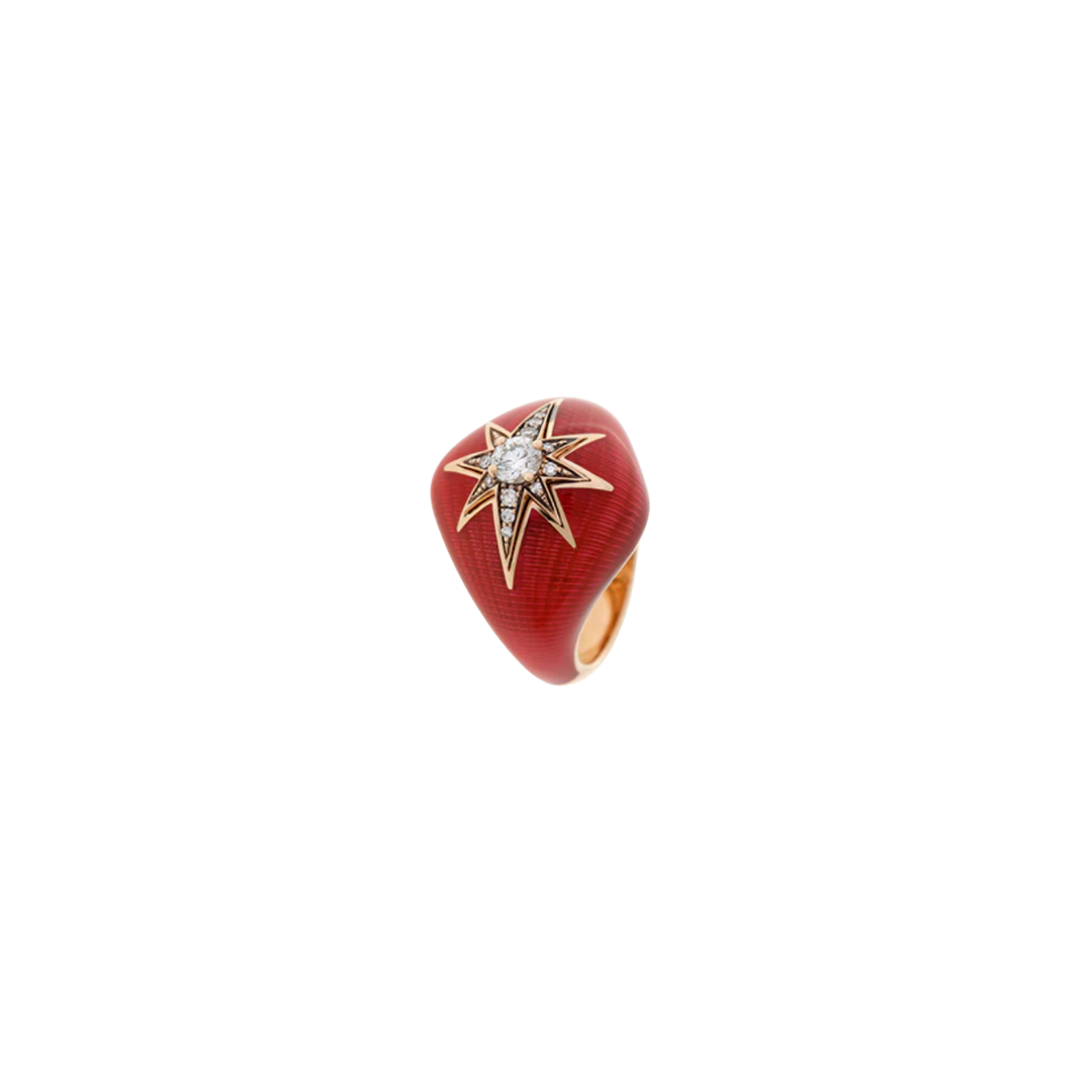Selim Mouzannar - Aïda Red Snapper Pinky Ring