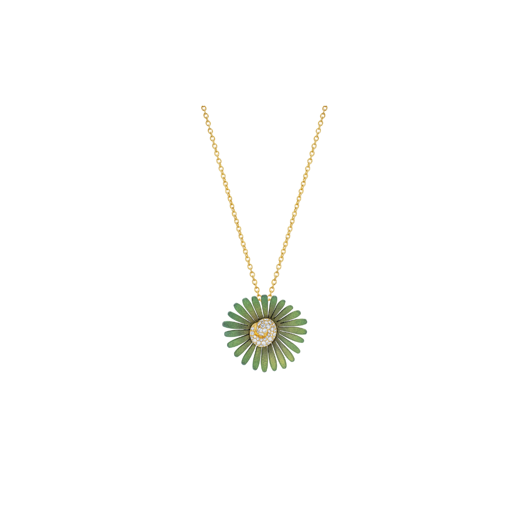 Mike Joseph- Green Petali Necklace