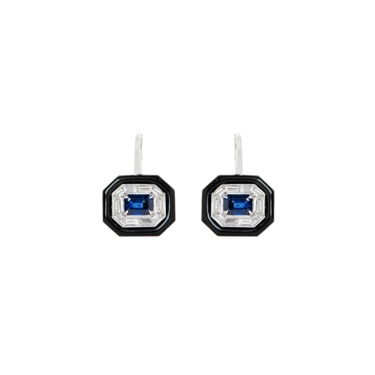 Nikos Koulis- Oui Blue Sapphire Earrings