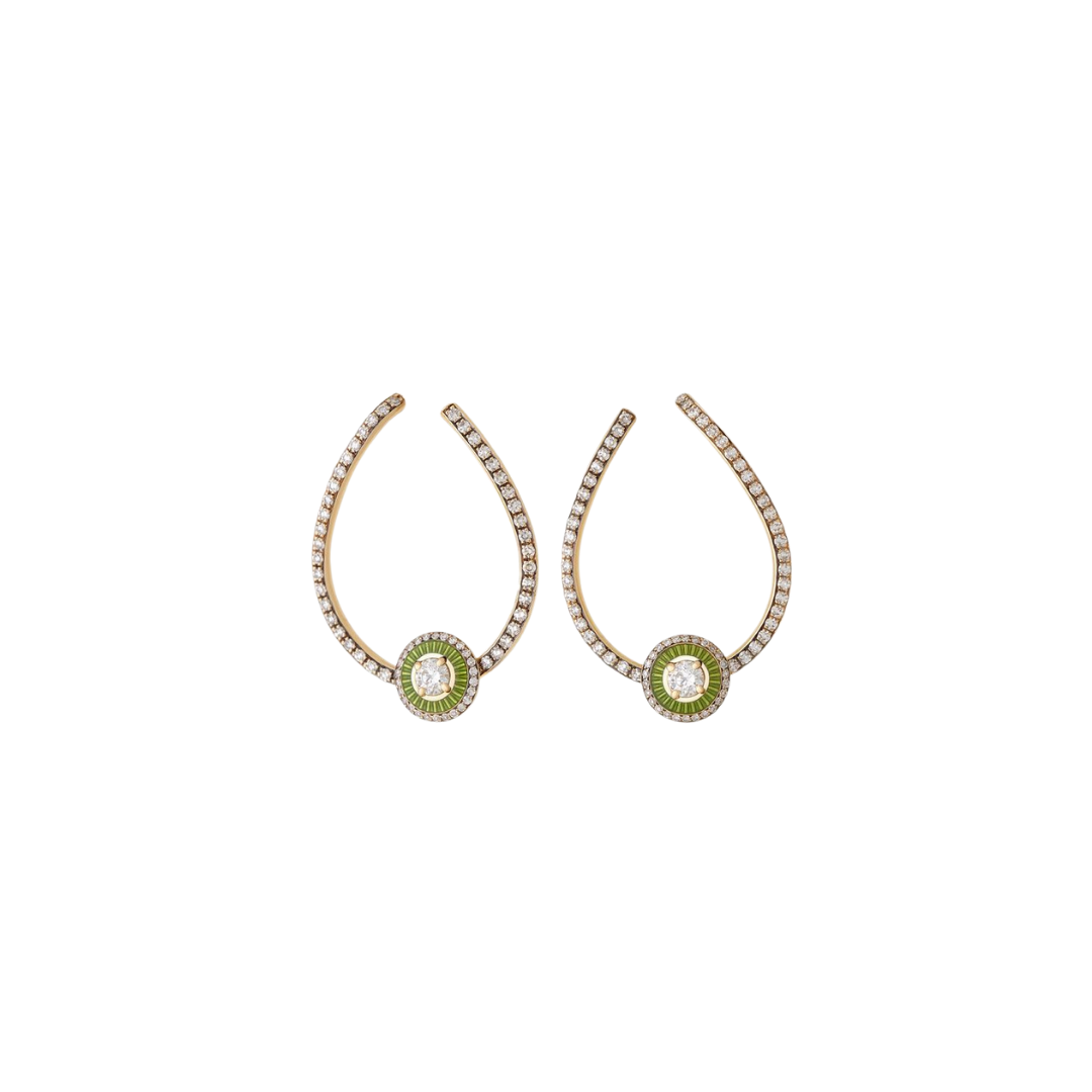 Selim Mouzannar - Mina Kiwi Earrings