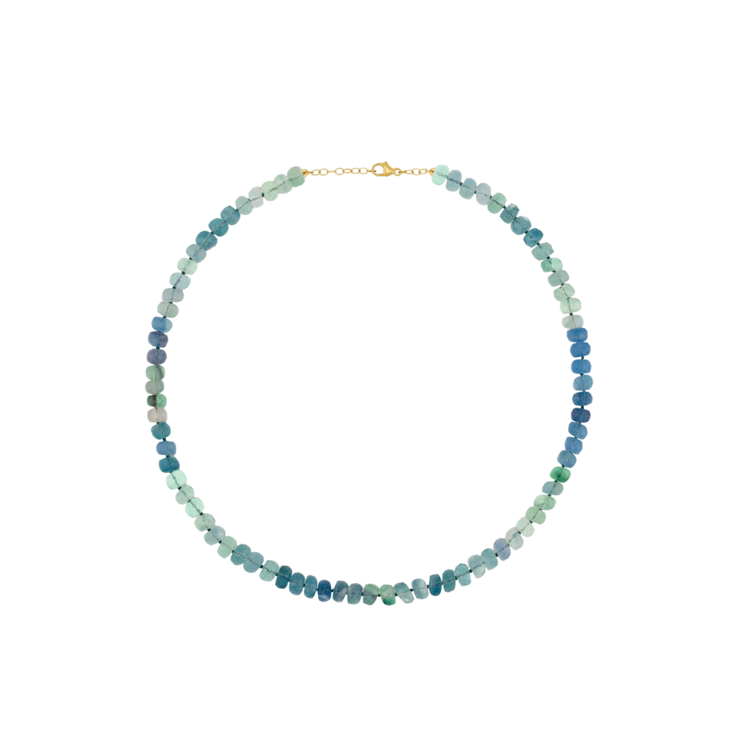 JIA JIA - Rainbow Fluorite Large Gemstone Necklace