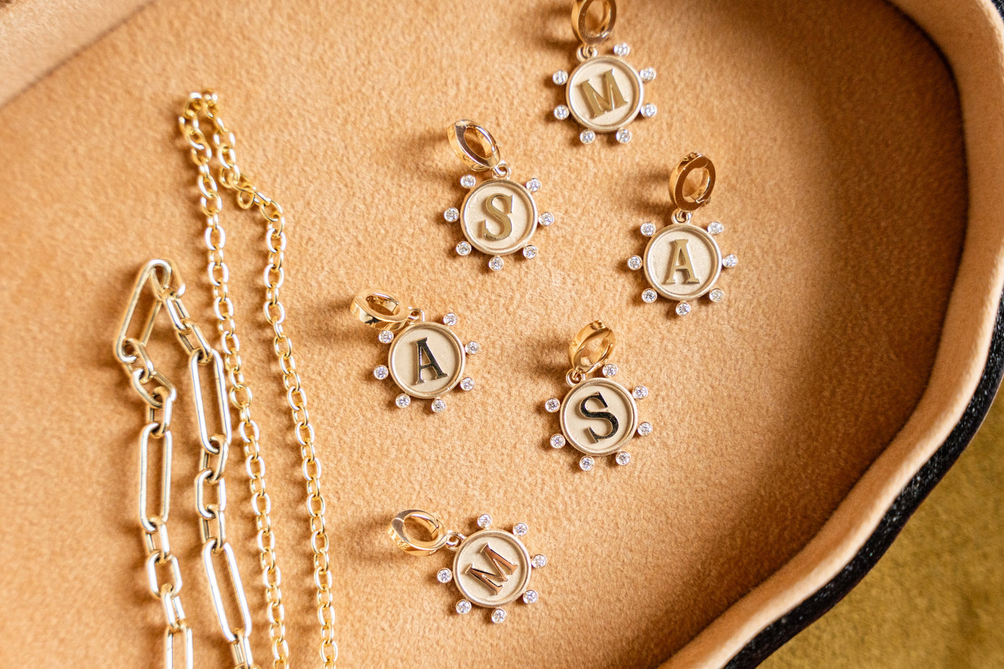 Diamond Sun Initial Charm