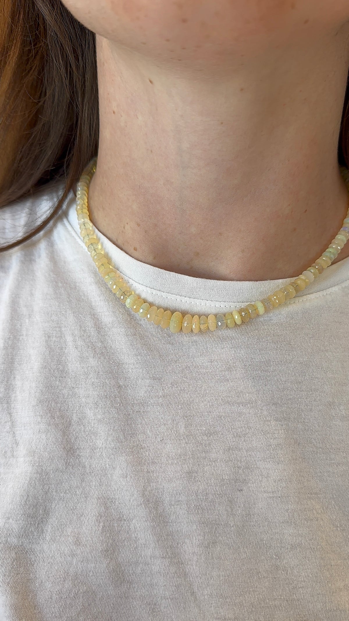 JIA JIA - Soleil Graduated Faceted Opal Necklace – Henri Noël