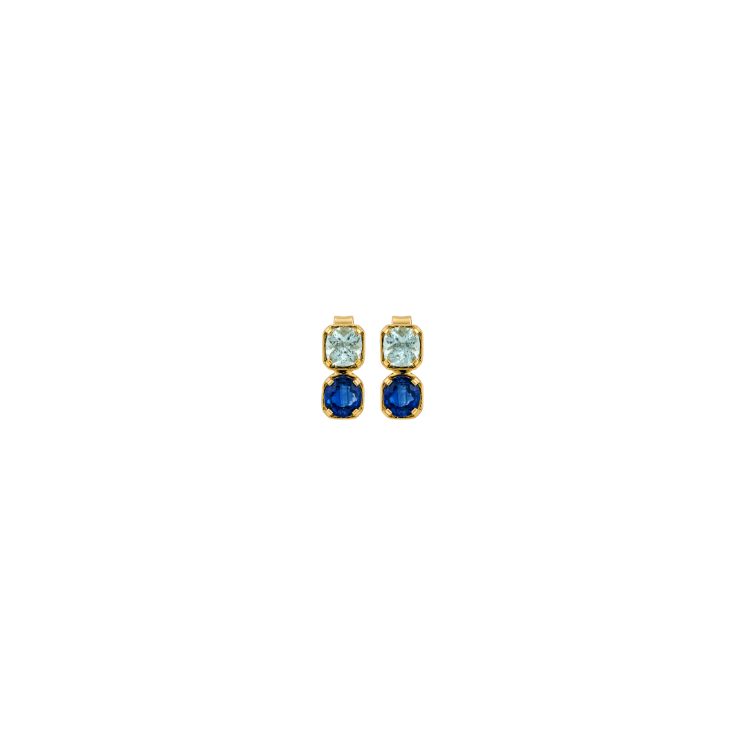 Blue Bloom Studs – Henri Noël
