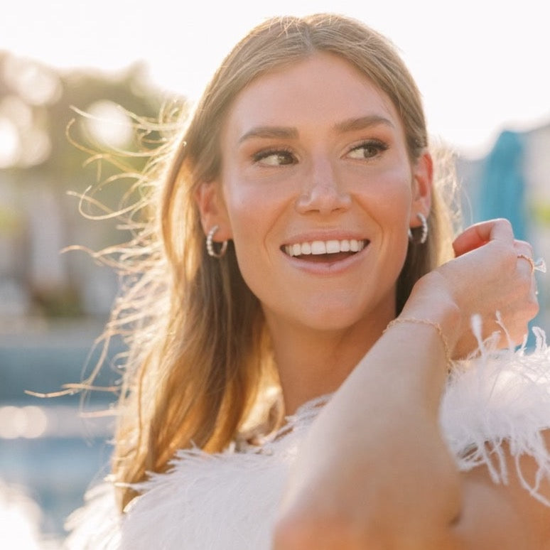 Large Diamond Hoop Earrings – Henri Noël