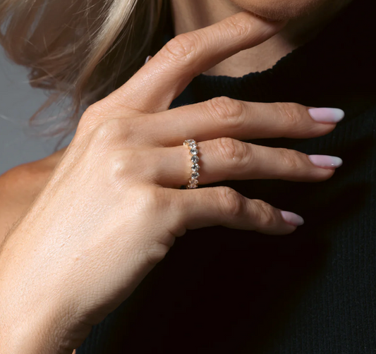 Large Round Cut Diamond Eternity Band – Henri Noël