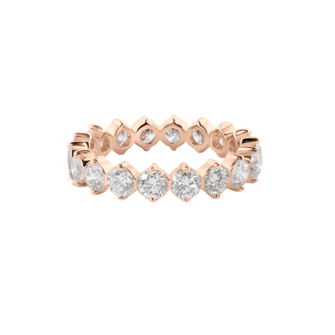 Large Round Cut Diamond Eternity Band – Henri Noël