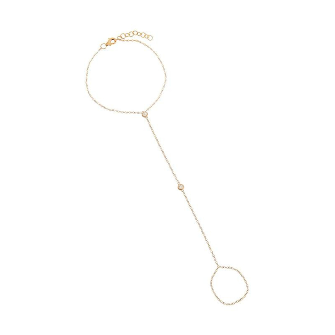 Lawson Bezel Diamond Hand Chain – Henri Noël