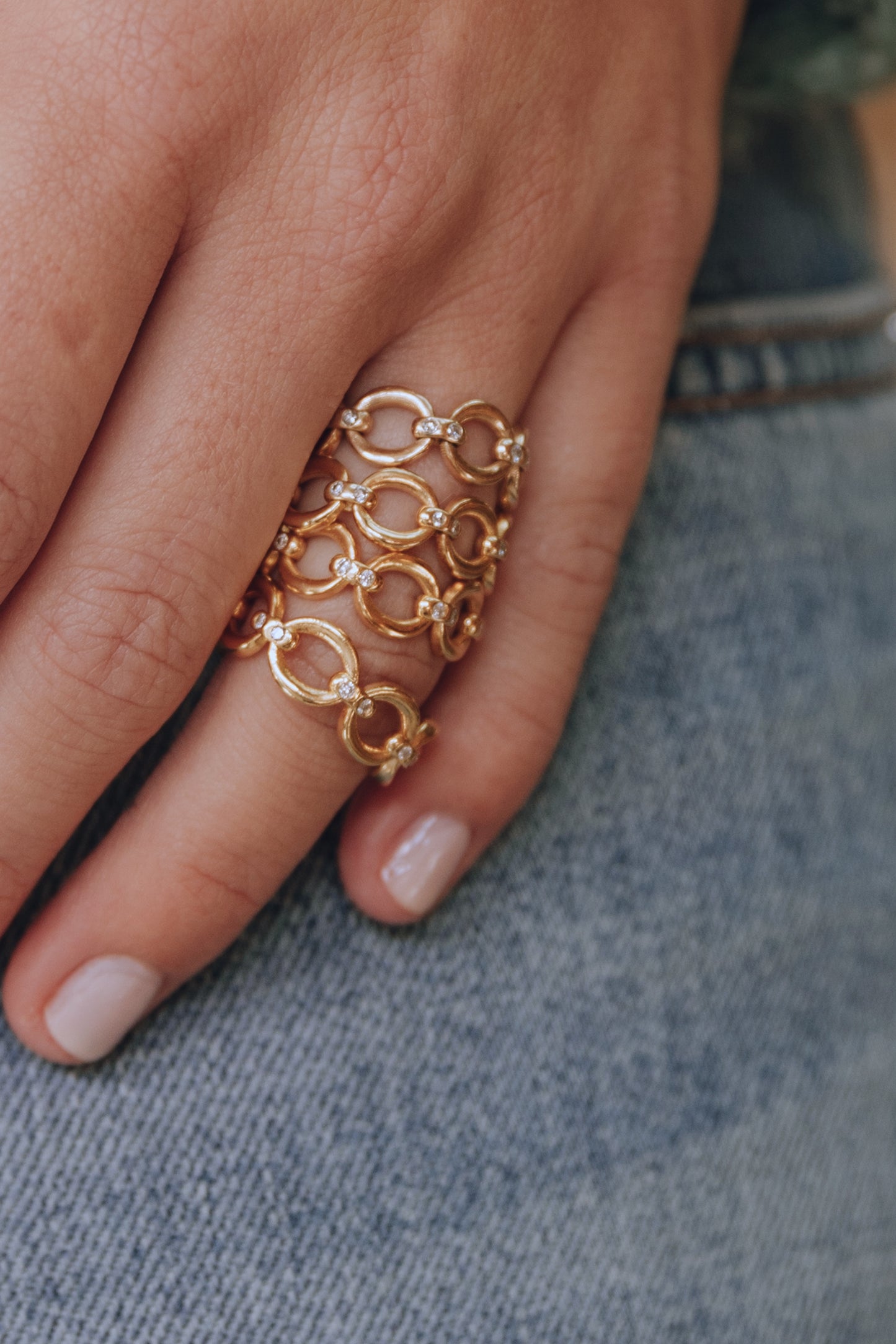 Lawson Twin Chain Ring – Henri Noël