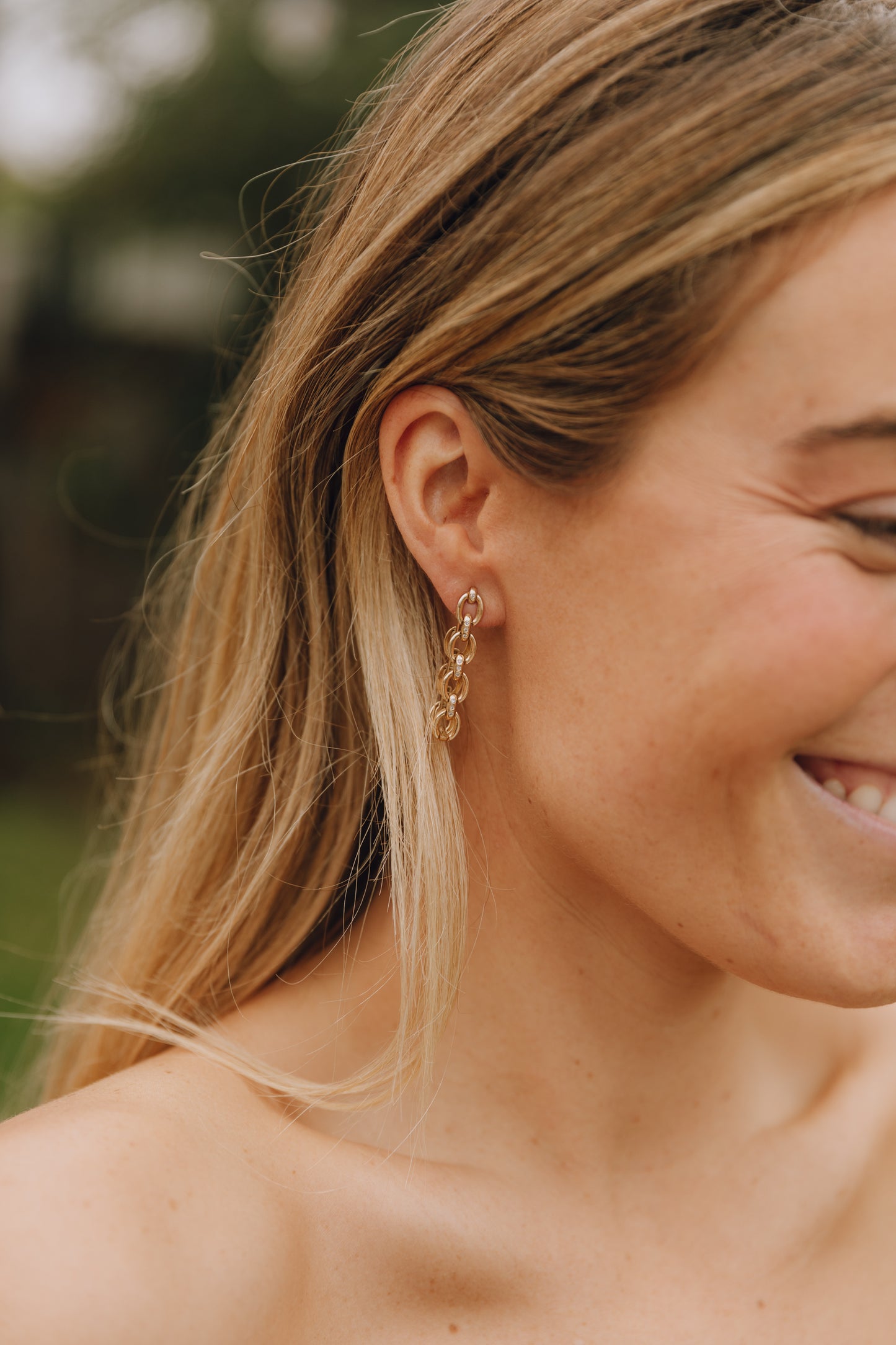 Lawson Two-Way Twin Chain Earrings – Henri Noël