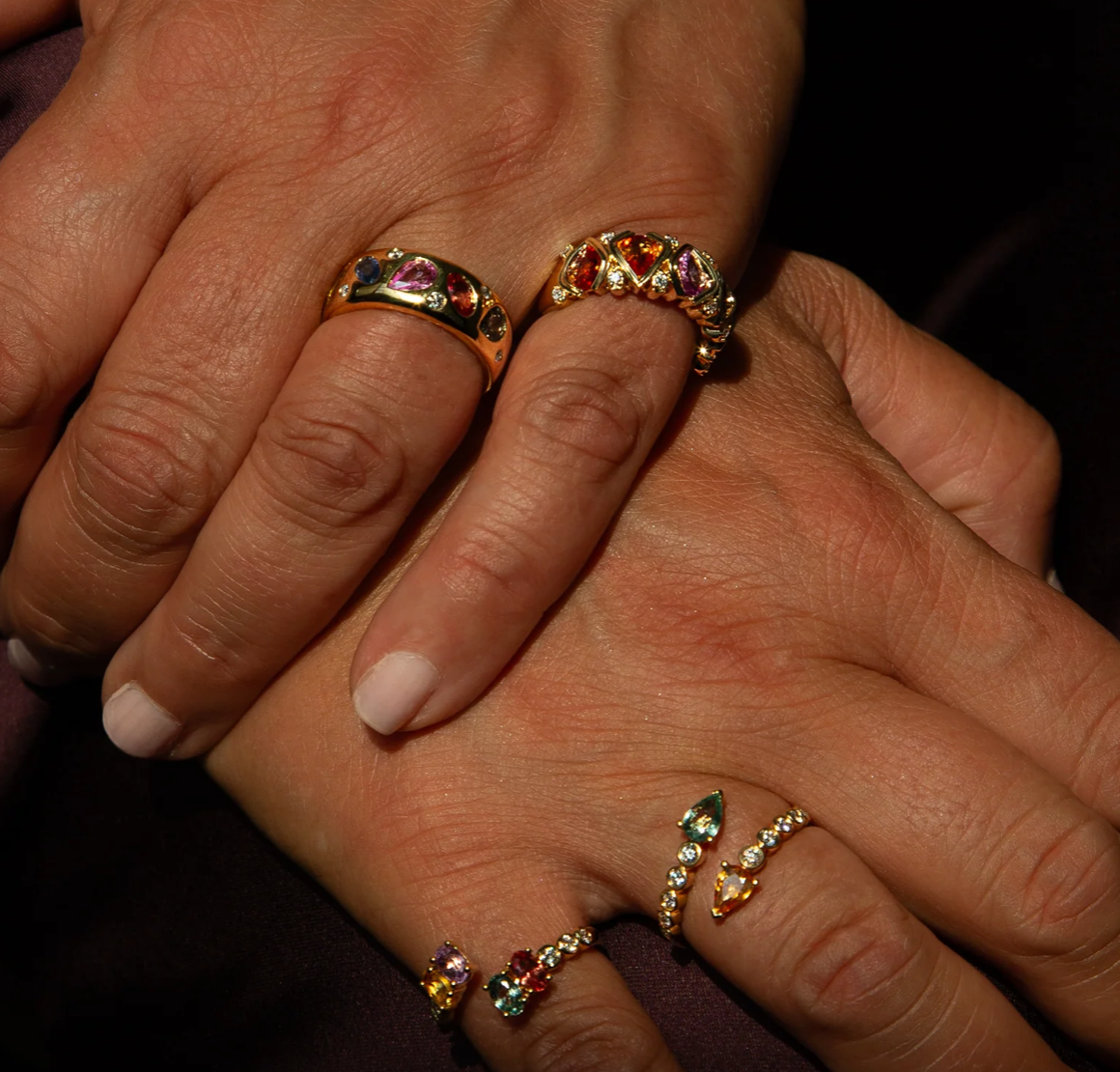 Lionheart- Multi Tourmaline Ring – Henri Noël