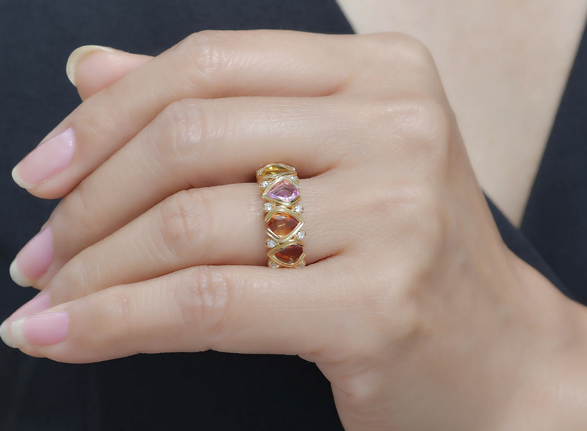 Lionheart- Multi Tourmaline Ring – Henri Noël