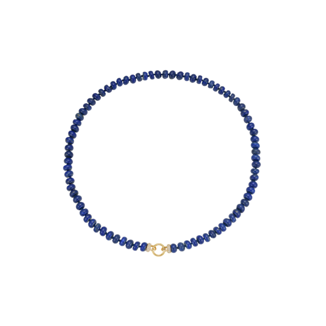 Lionheart- Rondelle Lapis Lazuli Necklace