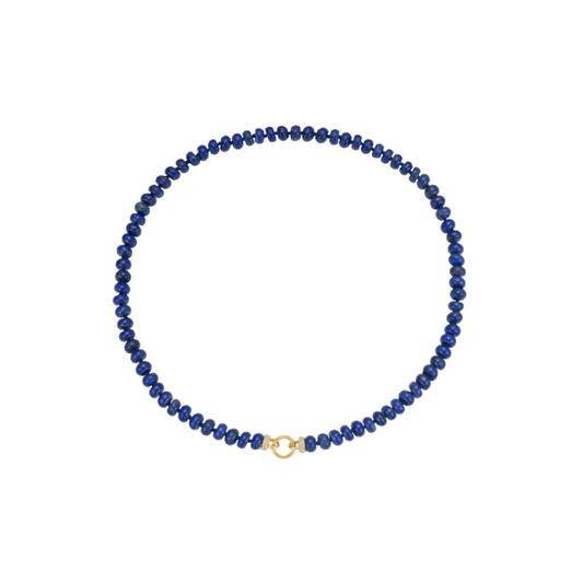 Lionheart- Rondelle Lapis Lazuli Necklace