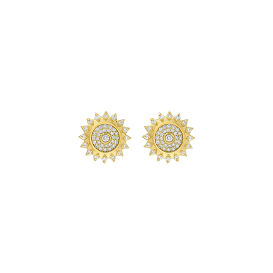 Lionheart- Soraya Mini Evil Eye Post Back Earrings