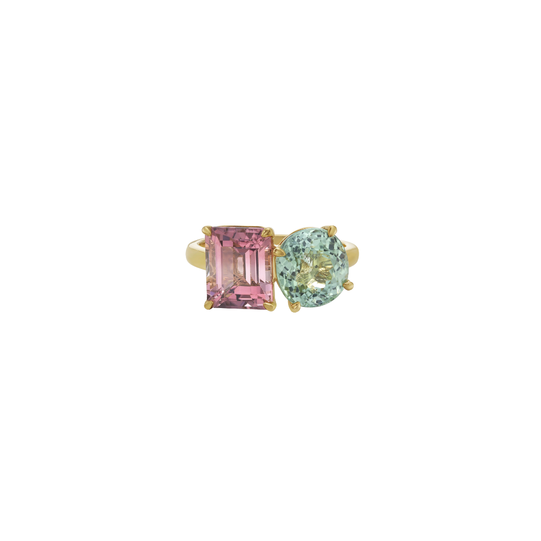 Lionheart- Toi Et Moi Pastel Tourmaline Ring – Henri Noël