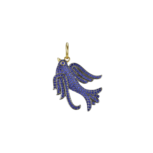 Lionheart- Lovey Sapphire Baby Bird Charm – Henri Noël