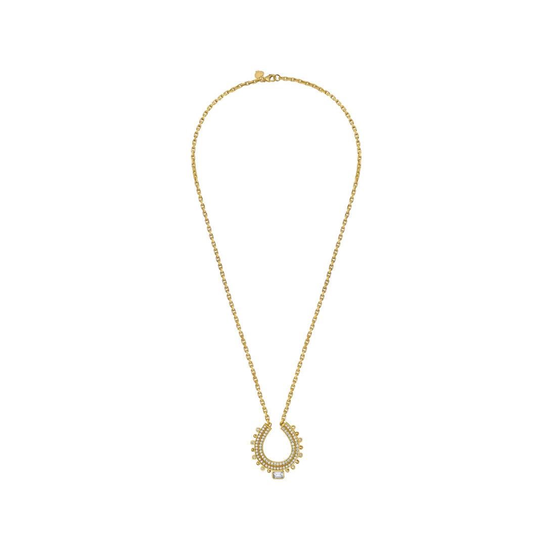 Lionheart- Lucky Diamond Horseshoe Necklace – Henri Noël