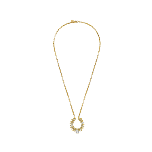 Lionheart- Lucky Diamond Horseshoe Necklace – Henri Noël