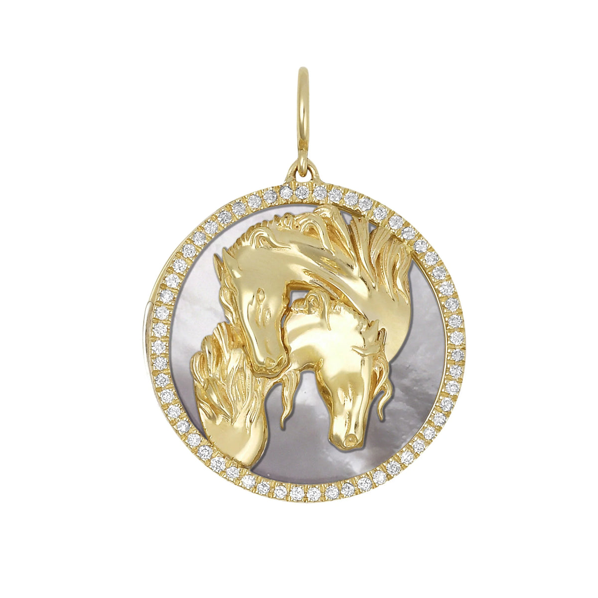 Lionheart- Ryder Horse Interchangeable Gemstone Charm – Henri Noël