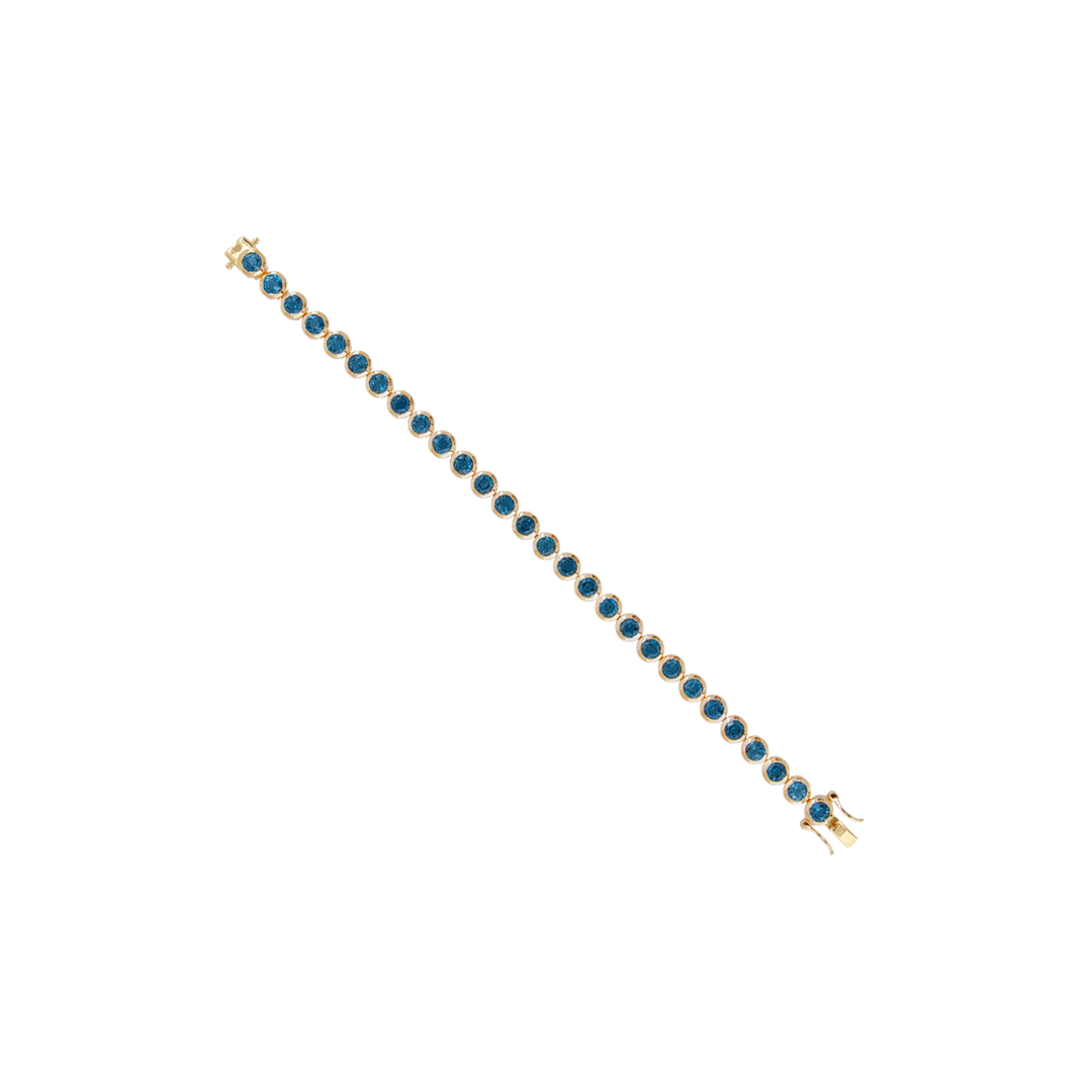 London Blue Topaz Bezel Tennis Bracelet – Henri Noël