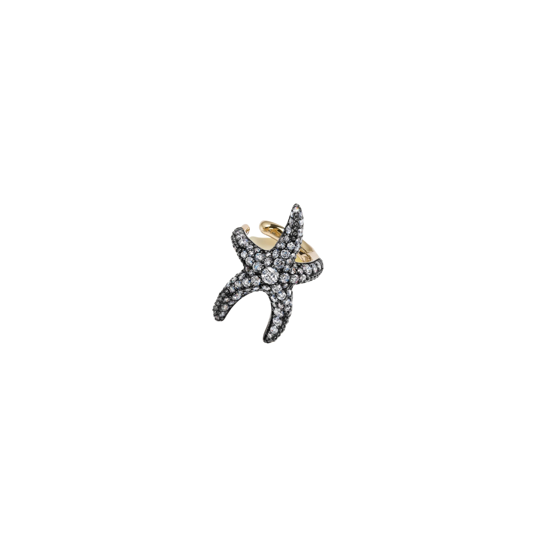 Lucy Delius- Diamond Pave Sea Star Ear Cuff