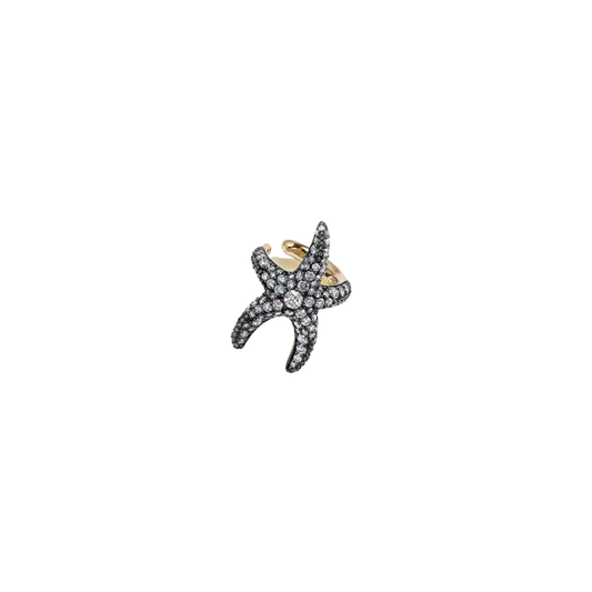 Lucy Delius- Diamond Pave Sea Star Ear Cuff