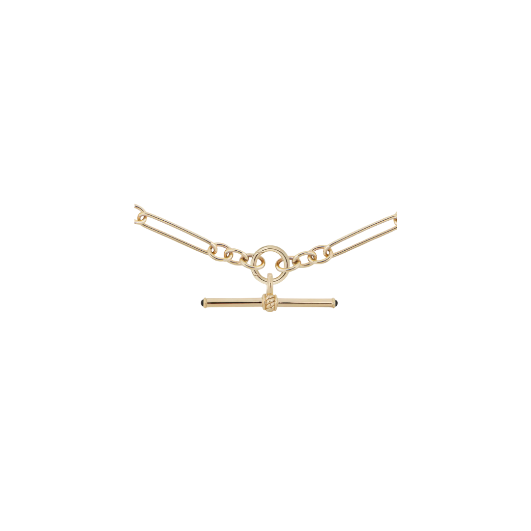 Lucy Delius- Gold T-Bar with Emerald Cabochons – Henri Noël