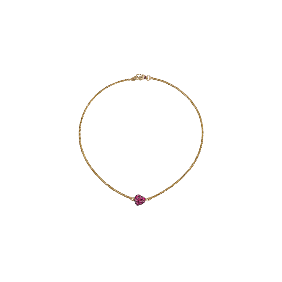 Lucy Delius- Ruby Pave Chubby Love Necklace – Henri Noël