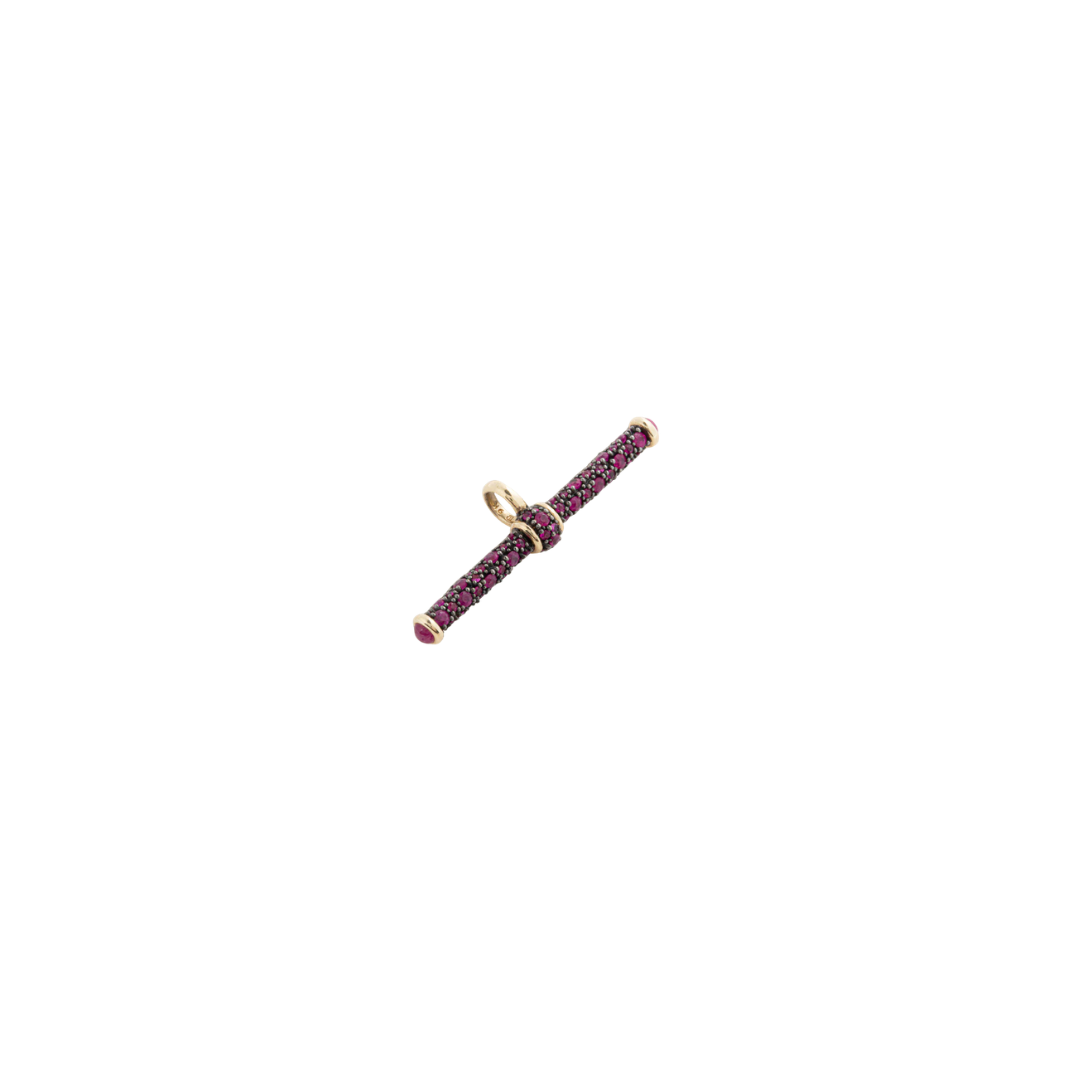 Lucy Delius- Ruby T-Bar Pendant – Henri Noël