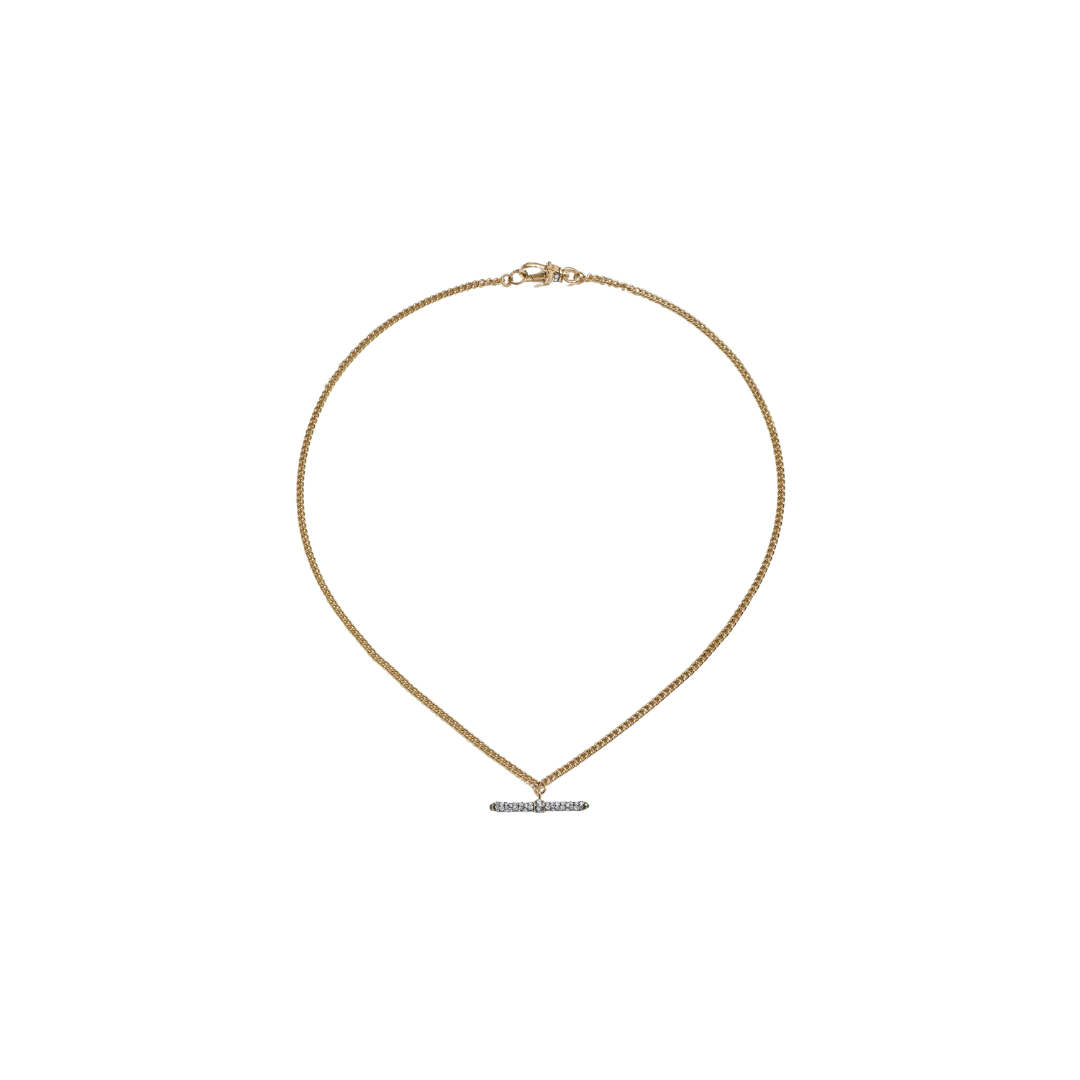 Lucy Delius- Tiny Diamond T-Bar Necklace