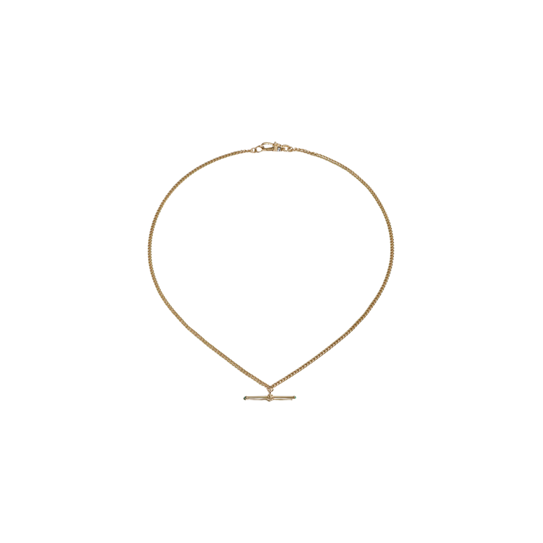Lucy Delius- Tiny Gold T-Bar Necklace – Henri Noël