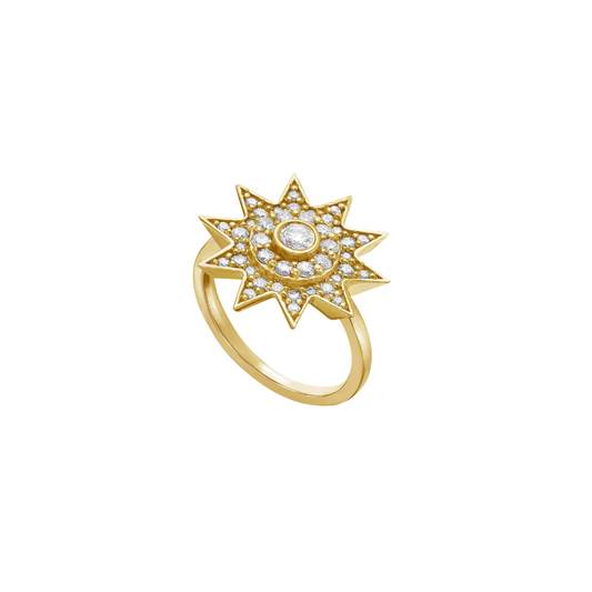 Lionheart- Lumière Diamond Star Ring – Henri Noël